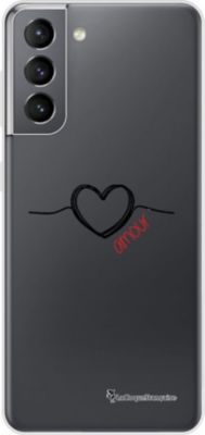Coque EVETANE 360° Galaxy S21 5G Coeur Noir
