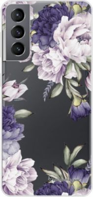 Coque EVETANE 360° Galaxy S21 5G Pivoine Violet
