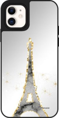 Coque EVETANE Miroir iPhone 12 Mini Tour Eiffel
