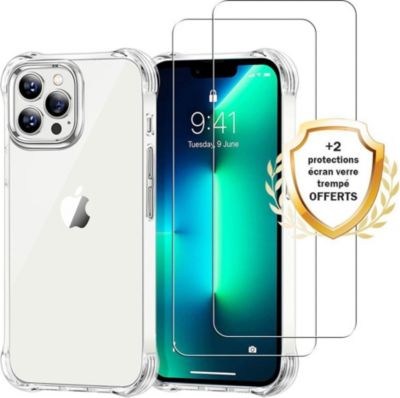 Coque EVETANE iPhone 13 Pro + 2 Vitres