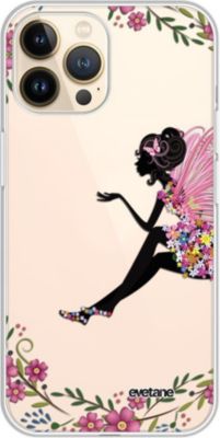 Coque EVETANE 360° iPhone 13 Pro Fée Fleurale
