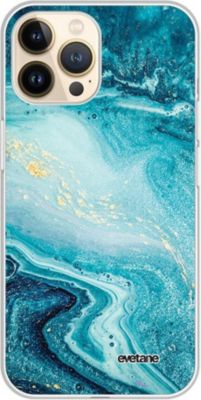 Coque EVETANE 360° iPhone 13 Pro Marbre Bleu Coque EVETANE 360° iPhone 13 Pro Marbre Bleu