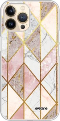 Coque EVETANE 360° iPhone 13 Pro Marbre Rose Coque EVETANE 360° iPhone 13 Pro Marbre Rose