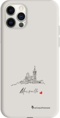 Coque EVETANE Silicone iPhone 12/12 Pro Marseille ND