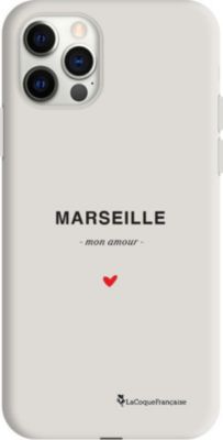 Coque EVETANE Silicone iPhone 12/12 Pro Marseille ♥