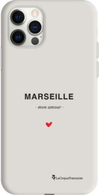 Coque EVETANE Silicone iPhone 12/12 Pro Marseille ♥