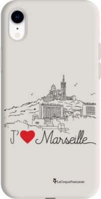 Coque EVETANE Silicone iPhone XR J'aime Marseille
