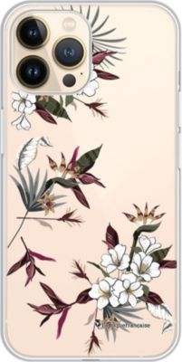 Coque EVETANE 360° iPhone 13 Pro Fleurs Sauvages