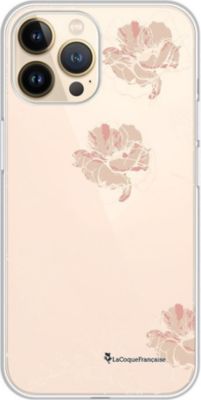 Coque EVETANE 360° iPhone 13 Pro Fleurs Blanc