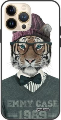 Coque EVETANE Soft Touch iPhone 13 Pro Tigre Fashion