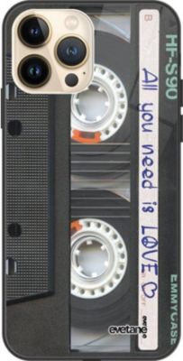 Coque EVETANE Soft Touch iPhone 13 Pro Cassette