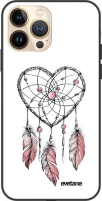 Coque EVETANE Soft Touch iPhone 13 Pro Attrape Coeur