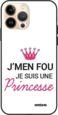 Coque EVETANE Soft Touch iPhone 13 Pro Princesse