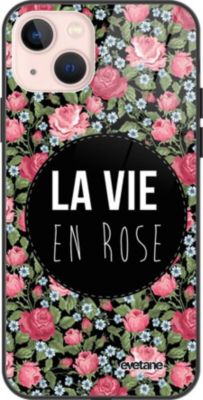 Coque EVETANE Soft Touch iPhone 13 La Vie En Rose