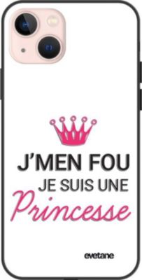 Coque EVETANE Soft Touch iPhone 13 Princesse