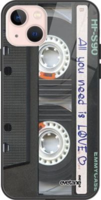 Coque EVETANE Soft Touch iPhone 13 Mini Cassette