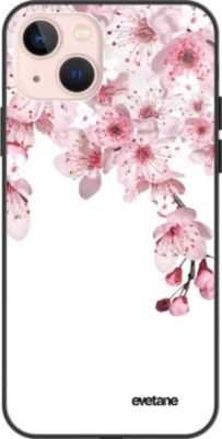 Coque EVETANE Soft Touch iPhone 13 Mini Cerisier