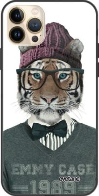 Coque EVETANE Soft Touch iPhone 13 Pro Max Tigre