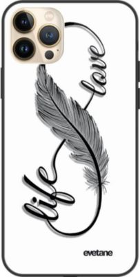 Coque EVETANE Soft Touch iPhone 13 Pro Max Love Life