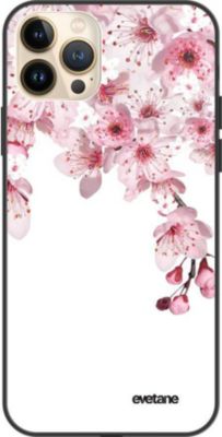 Coque EVETANE Soft Touch iPhone 13 Pro Max Cerisier