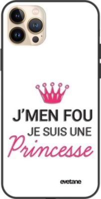 Coque EVETANE Soft Touch iPhone 13 Pro Max Princesse