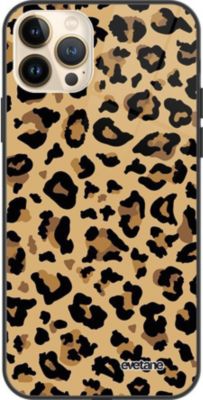 Coque EVETANE Soft Touch iPhone 13 Pro Max Léopard