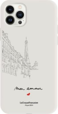 Coque EVETANE Silicone iPhone 12/12 Pro Amour Paris