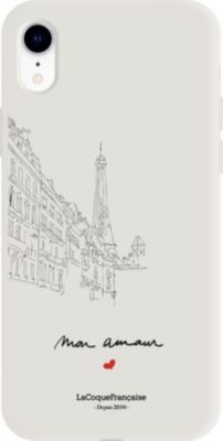 Coque EVETANE Silicone iPhone XR Amour Paris