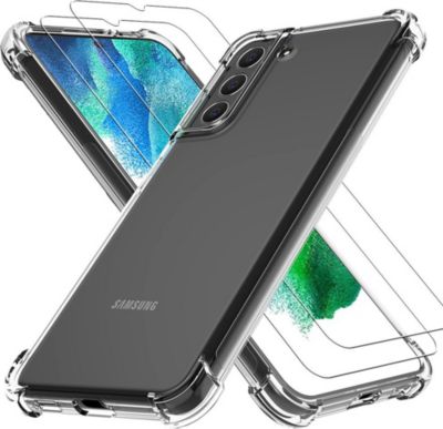 Coque EVETANE Galaxy S21 FE + 2 Vitres Coque EVETANE Galaxy S21 FE + 2 Vitres