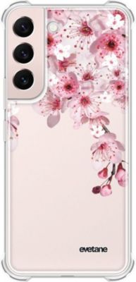 Coque EVETANE Anti-choc Galaxy S22 Cerisier