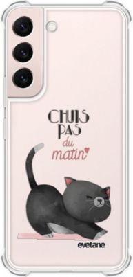 Coque EVETANE Silicone Galaxy S22 5G Pas du Matin