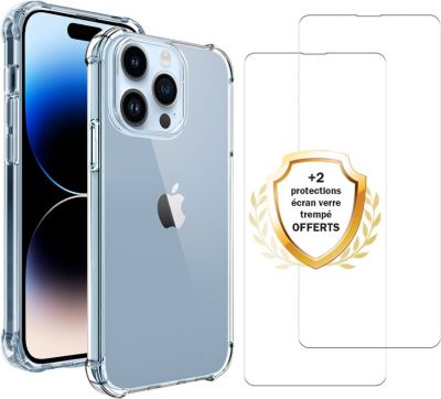 Coque EVETANE iPhone 14 Pro Max + 2 Vitres Coque EVETANE iPhone 14 Pro Max + 2 Vitres