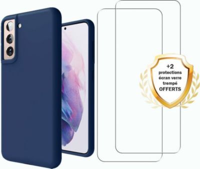 Coque EVETANE Galaxy S21 5G + 2 Vitres