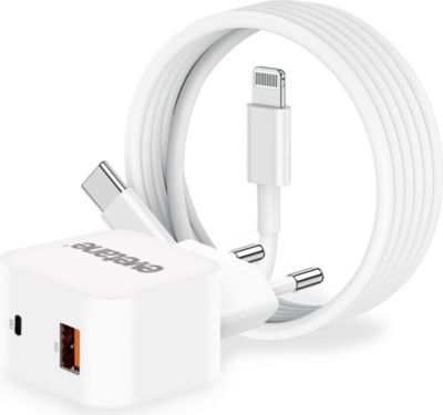 Chargeur secteur EVETANE iPhone 25W + câble 2m (MFi)
