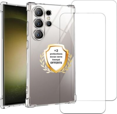 Coque EVETANE Galaxy S24 Ultra + 2 Vitres Coque EVETANE Galaxy S24 Ultra + 2 Vitres