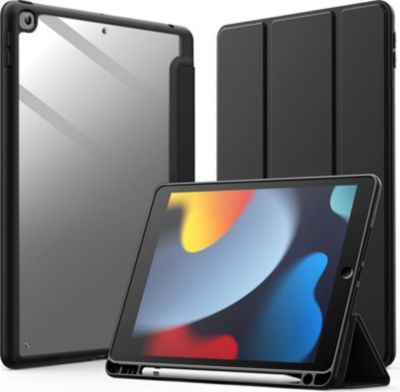 Etui EVETANE iPad 10.2" (2019/20/22) Noir/Transparent Etui EVETANE iPad 10.2" (2019/20/22) Noir/Transparent