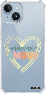 Coque EVETANE Souple iPhone 14 Maman d'Amour Coque EVETANE Souple iPhone 14 Maman d'Amour