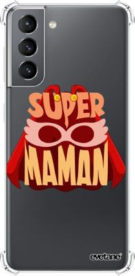 Coque EVETANE Souple Galaxy S21 5G Super Maman