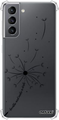 Coque EVETANE Souple Galaxy S21 5G Pissenlit Wish