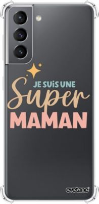 Coque EVETANE Souple Galaxy S21 5G Super Maman