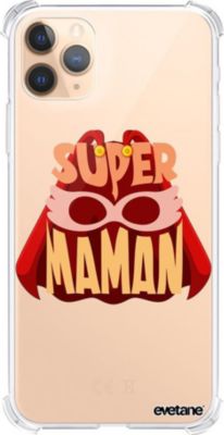 Coque EVETANE Souple iPhone 11 Pro Super Maman Coque EVETANE Souple iPhone 11 Pro Super Maman
