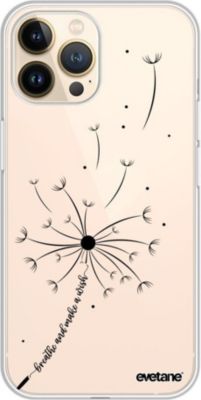 Coque EVETANE 360° iPhone 13 Pro Pissenlit Wish