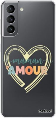 Coque EVETANE 360° Galaxy S21 5G Maman d'Amour
