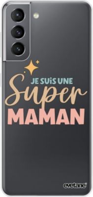Coque EVETANE 360° Galaxy S21 5G Super Maman