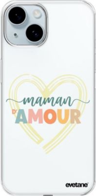 Coque EVETANE 360° iPhone 15 Maman d'Amour