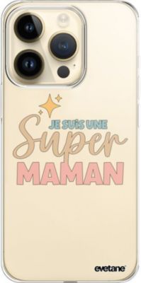 Coque EVETANE 360° iPhone 14 Pro Super Maman