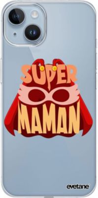Coque EVETANE 360° iPhone 14 Plus Super Maman Coque EVETANE 360° iPhone 14 Plus Super Maman