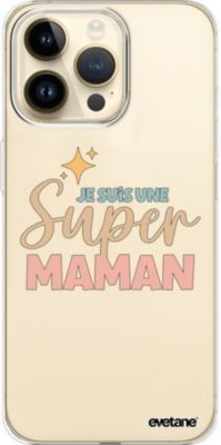 Coque EVETANE 360° iPhone 14 Pro Max Super Maman