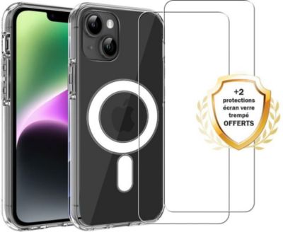 Coque EVETANE Magsafe iPhone 14 Plus + 2 Vitres