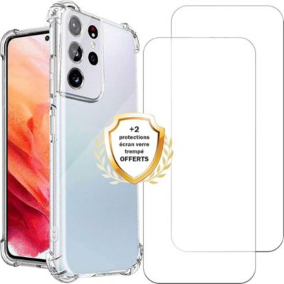 Coque EVETANE Galaxy S21 Ultra 5G + 2 Vitres